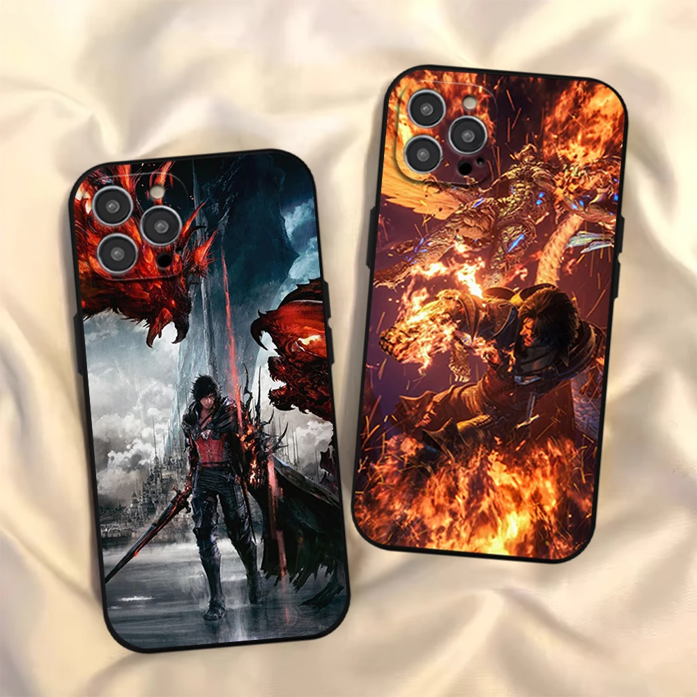 Game Final Fantasy Xvi Phone Case For Samsung A03 A04 A05 S A13 A34 A53 4G 5G S22 S23 ULTRA Black Soft Silicone Cover