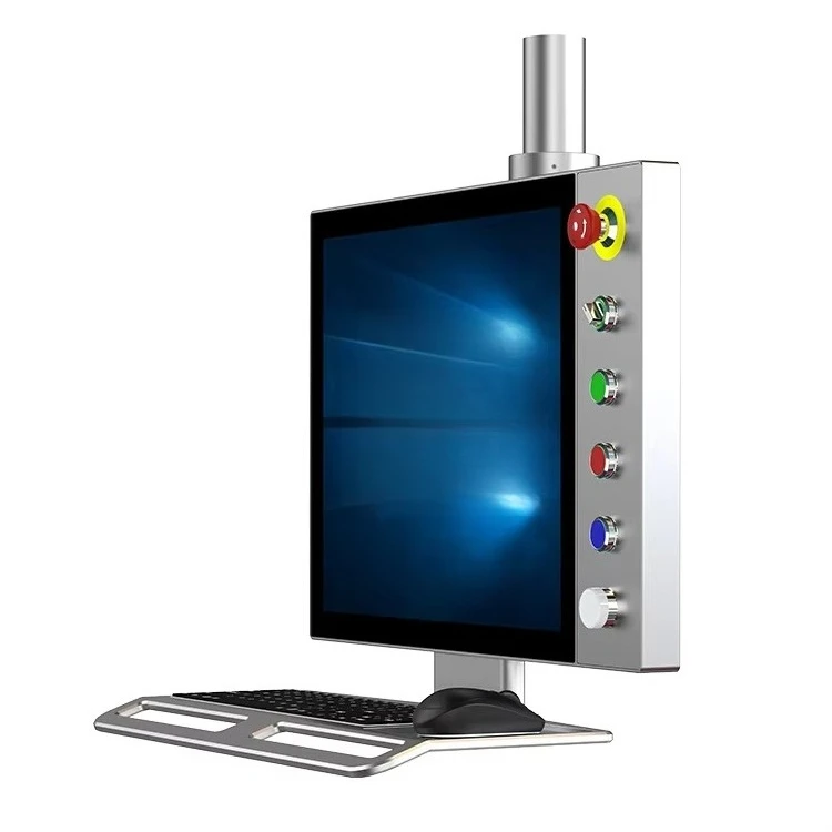 Front IP65 Waterproof Industry Display All in One Industrial Touch Panel PC Arm Mounted Industrial Touch Screen Panel PC