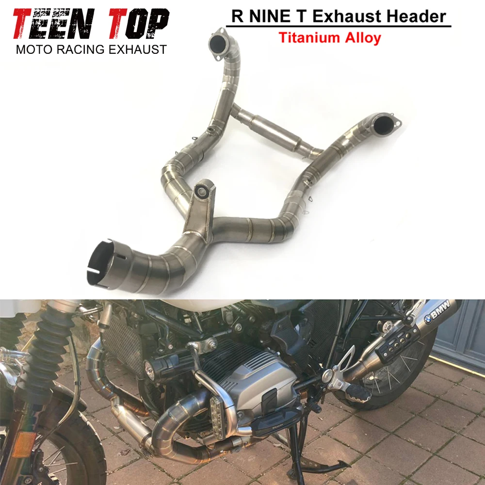 R NINE T Exhaust Header Connect to Original Titanium Alloy For BMW R NINE T Exhaust Elbow Motorcycle Escape r nine t Tube