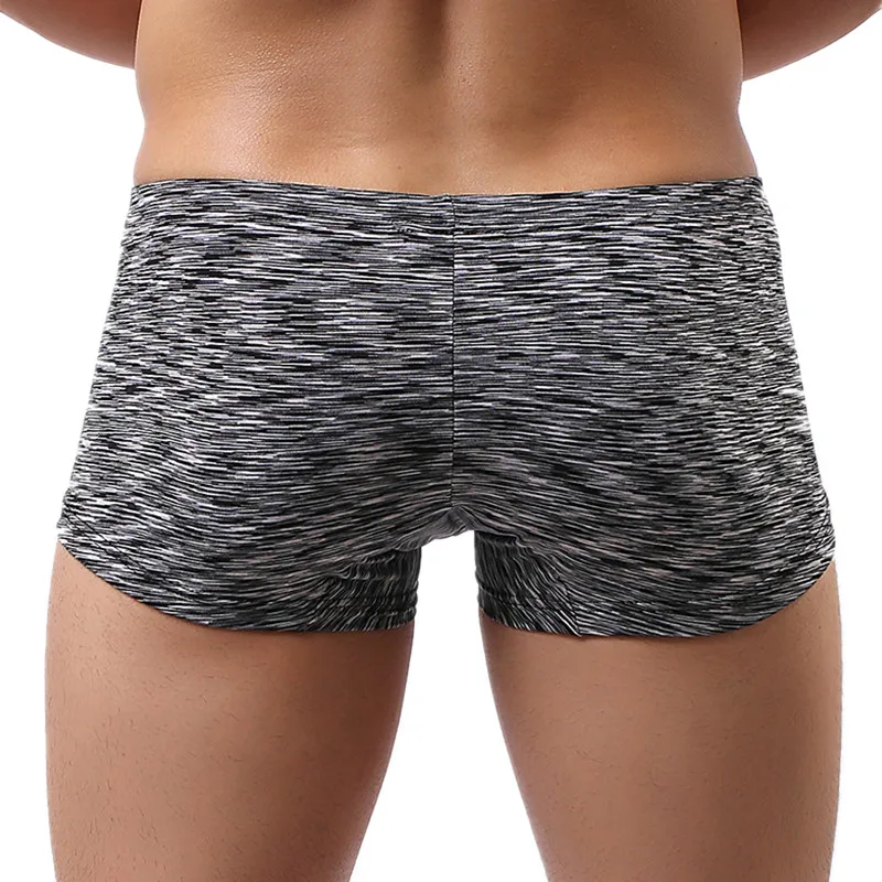 Mens Underwear Boxers Low Rise Panties Man Breathable U Convex Pouch Underpants Cueca masculina Man Boxer Shorts Homme M-XXL