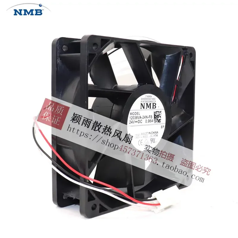 for NMB 12038VA-24N-FB 4 inch 24V DC Inverter Cooling Fan High Speed Original Replacement for Industrial Equipment