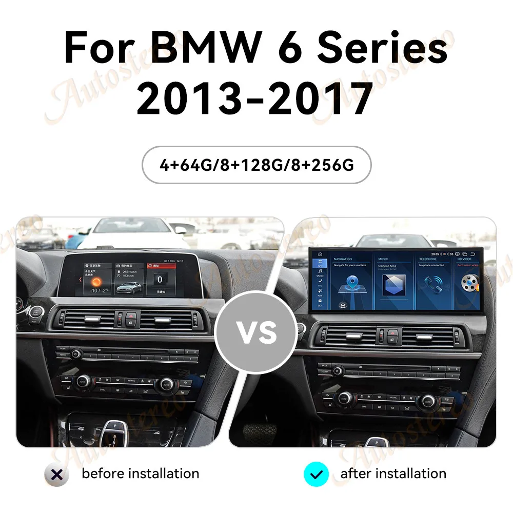 15.8 Inch Qualcomm 680 Android 13 Carplay For BMW 6 6GT M6 F06 F12 F13 Car Multimedia Player GPS Navigation Car Radio Head Unit view 2