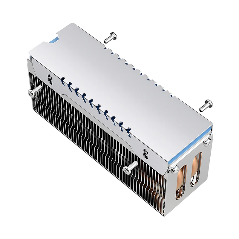 TEUCER M.2 SSD ヒートシンク M2 2280 NVME クーラーキットデュアルヒートチューブアルミニウム銅素材 PC ソリッドステートドライブラジエーター
