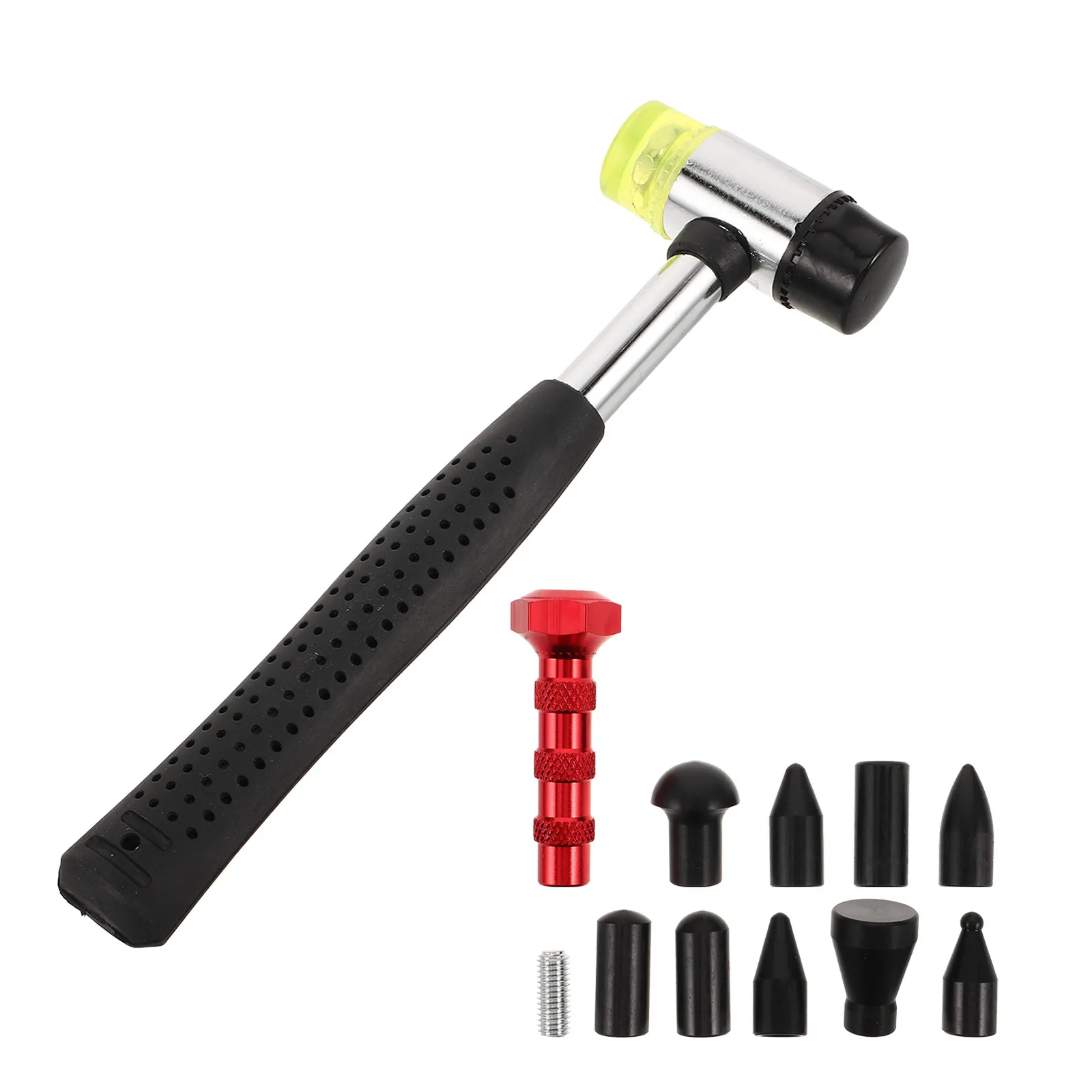 

9 Heads Tips Tool Hammer Auto Body Dent Kit Car Repair Tools Paint Puller