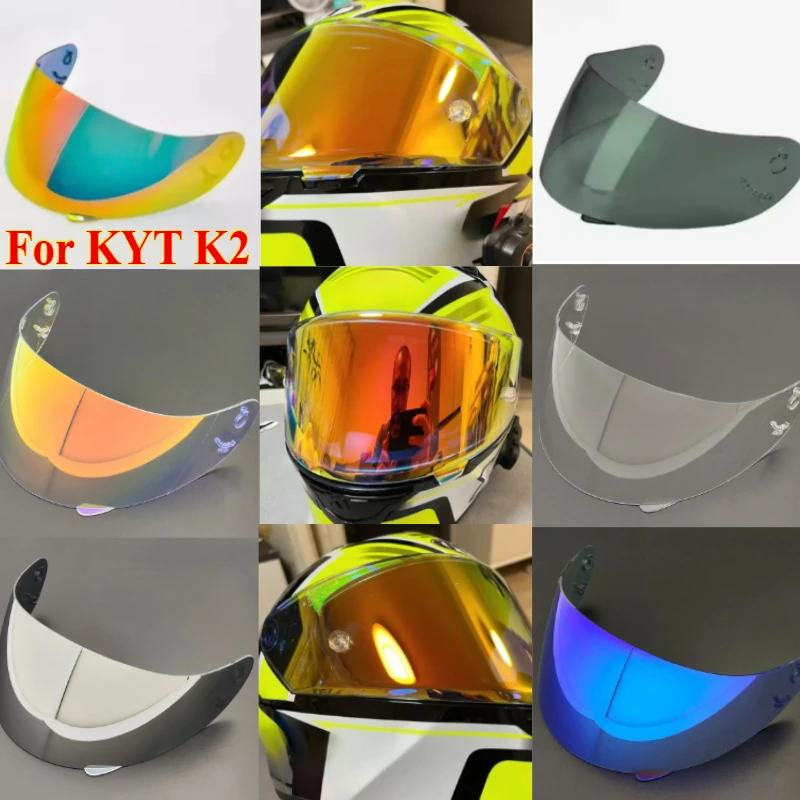 

1PCS Motorcycle Helmet Visor Lens for KYT K2 Replace Anti-UV Anti-Scratch Dustproof WindShield Motorcycle Accessories