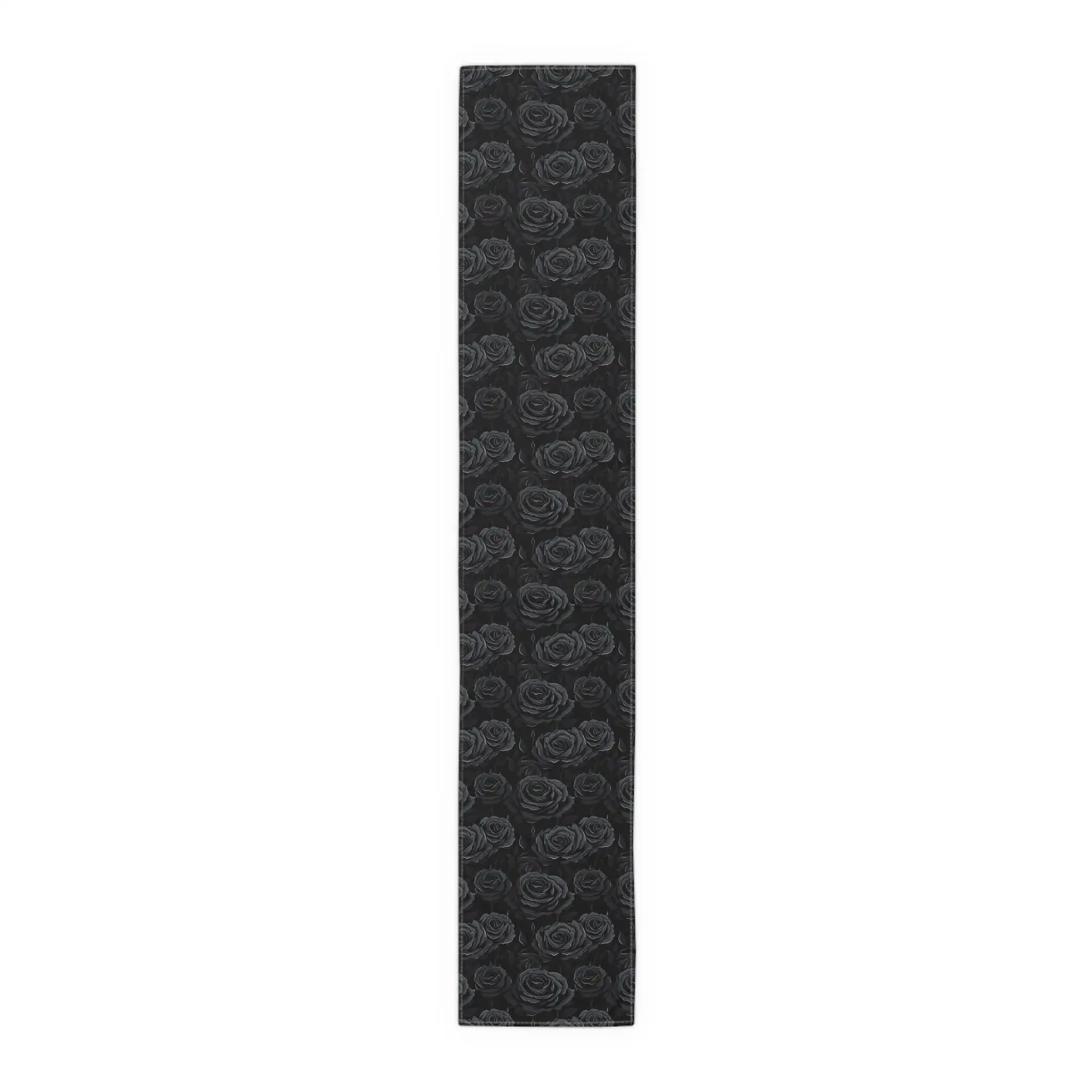 1PC Gothic Black Rose Table Runner, Dark Academia & Gothic Home Decor for Table Decoration