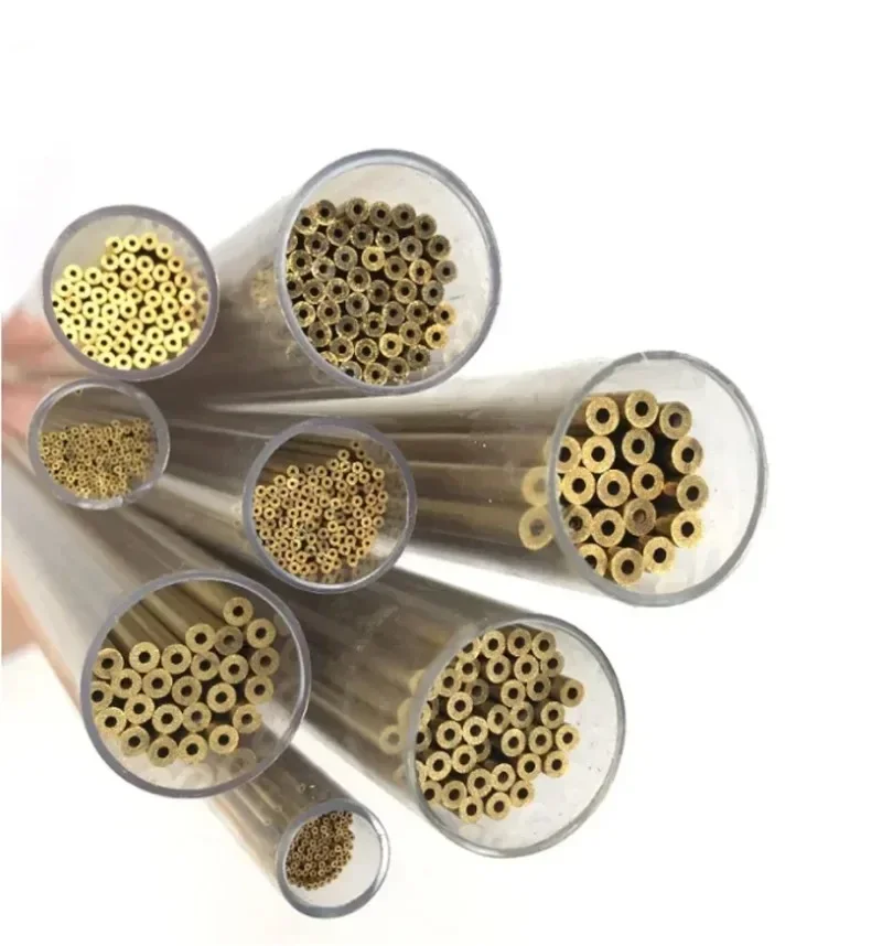 

0.3-1.0mmX400mm Single Hole Brass Tube for Drill EDM Brass Electrode Tube Brass Pipe for Drilling EDM Piercing Tube