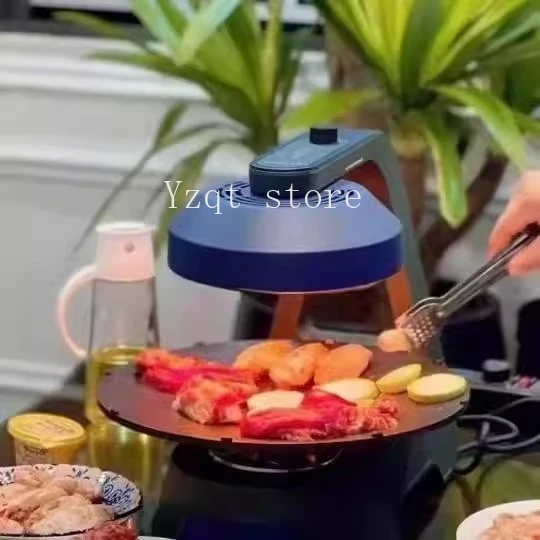 

Cross-border electric grill pan Oil-free grill Indoor automatic rotary grill machine