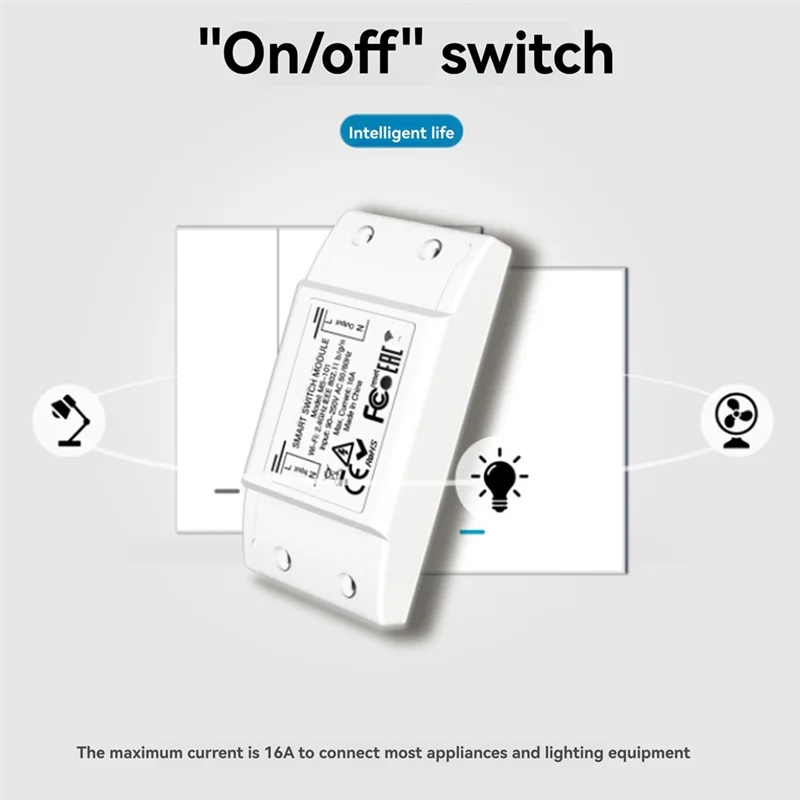 N93R 16A Bluetooth Smart Switch With 1 Group Panel Remote Control Industrial-Grade Switch Tuya Smart Home Relay Breaker