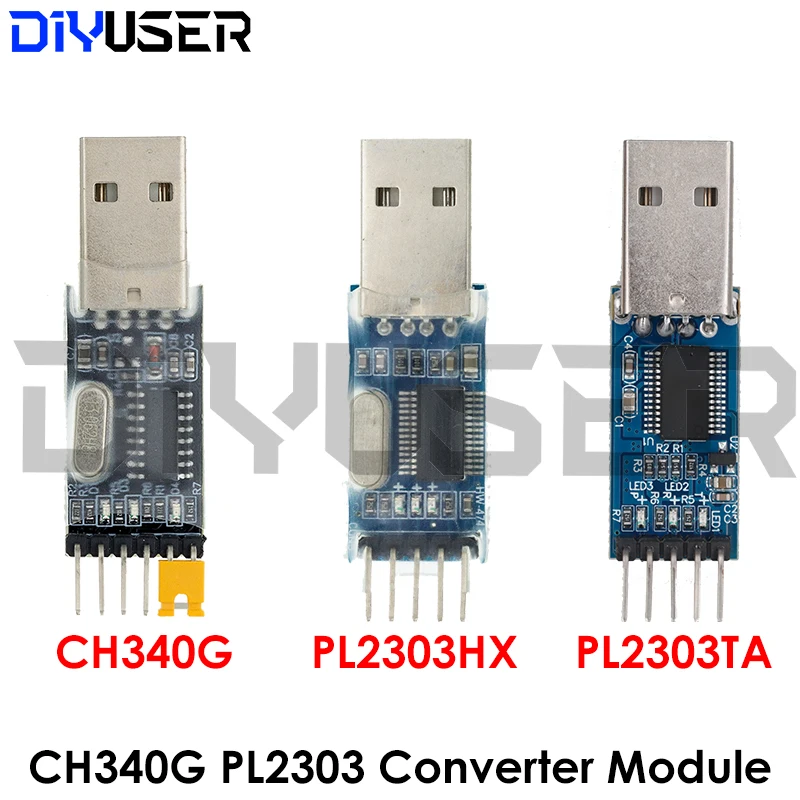 PL2303HX PL2303 modulo adattatore convertitore TTL da USB a RS232/convertitore TTL USB modulo UART CH340G modulo CH340 interruttore 3.3V 5V