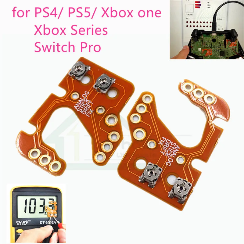 15pcs for PS4 PS5 Controller Analog Stick Drift Fix module for PS 4 for Xbox one Xbox series X S for Switch NS pro