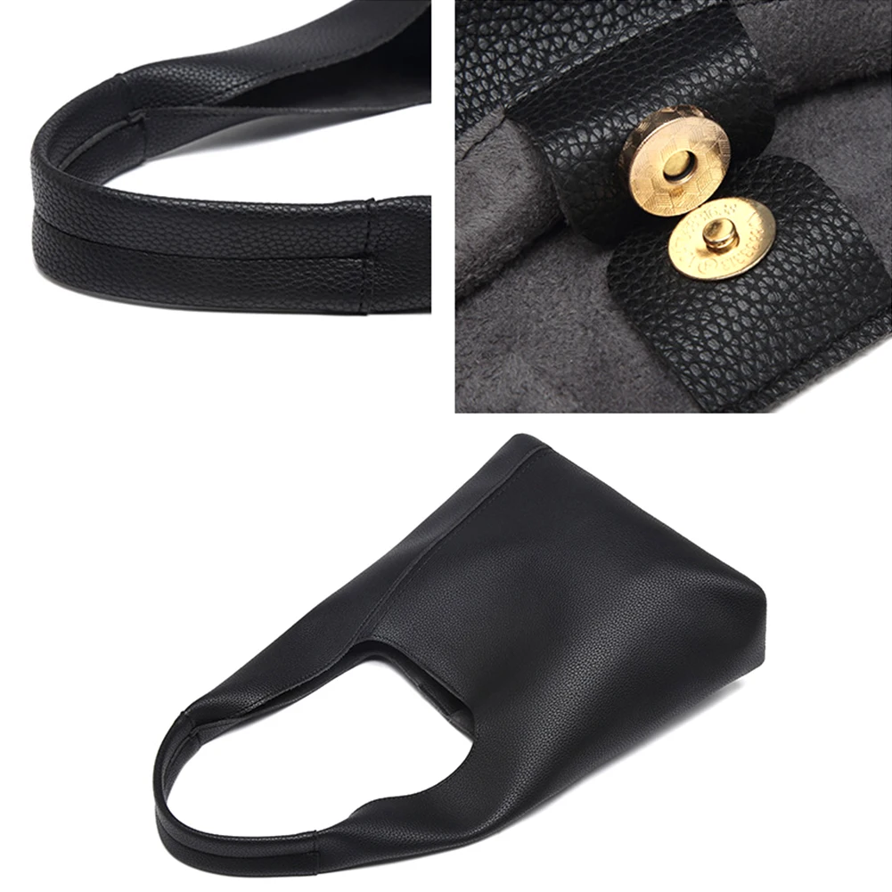 

Slouchy Hobo Bag for Women Magnetic Closure Shoulder Purse PU Leather Large Capacity Solid for Work Travel