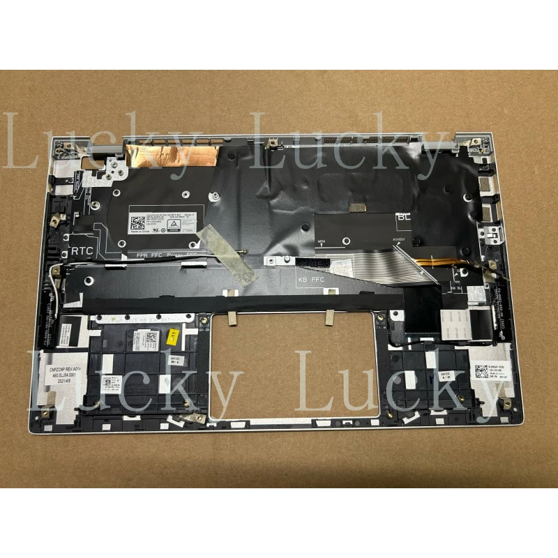

f New for Dell Inspiron 5300 5301 Silver Palmrest Spanish Backlit Keyboard 9M6WY