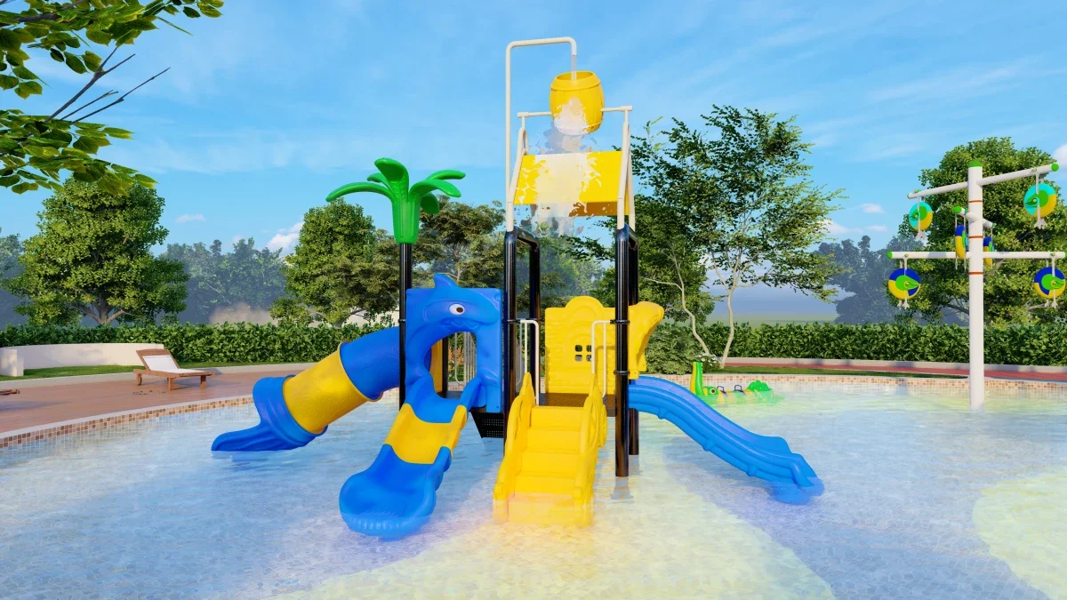 Fun Water Park Games Swimming Pool Kids Water Slide for Salepromote sales
