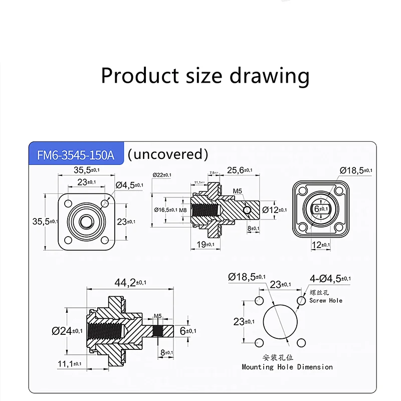 1pc 150A Through-wall Terminal Energy Storage Terminal High Current Lithium Battery Copper Terminal Battery Terminal Connector