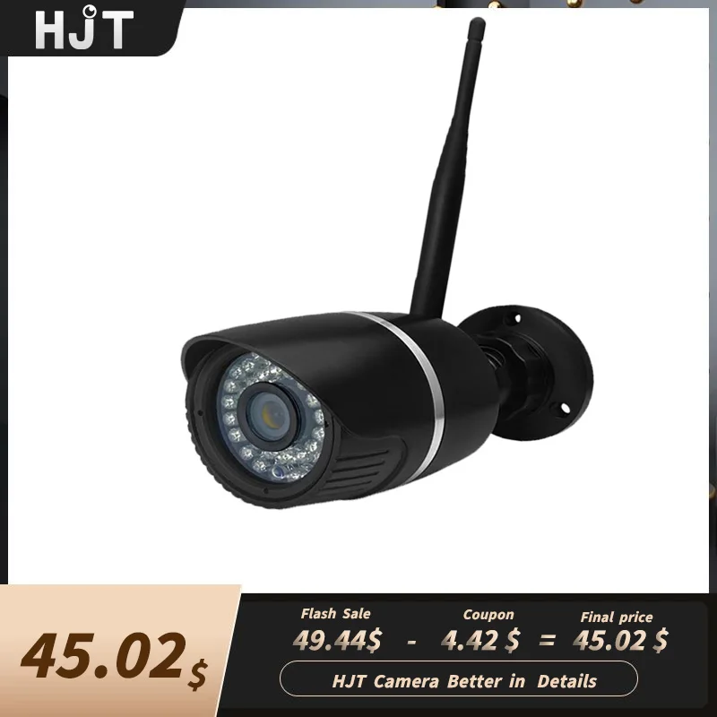 HJT WIFI 5MP IP Camera 940nm Invisible IR Night Vision Humanoid Detection Waterproof Audio Outdoor Video Surveillance