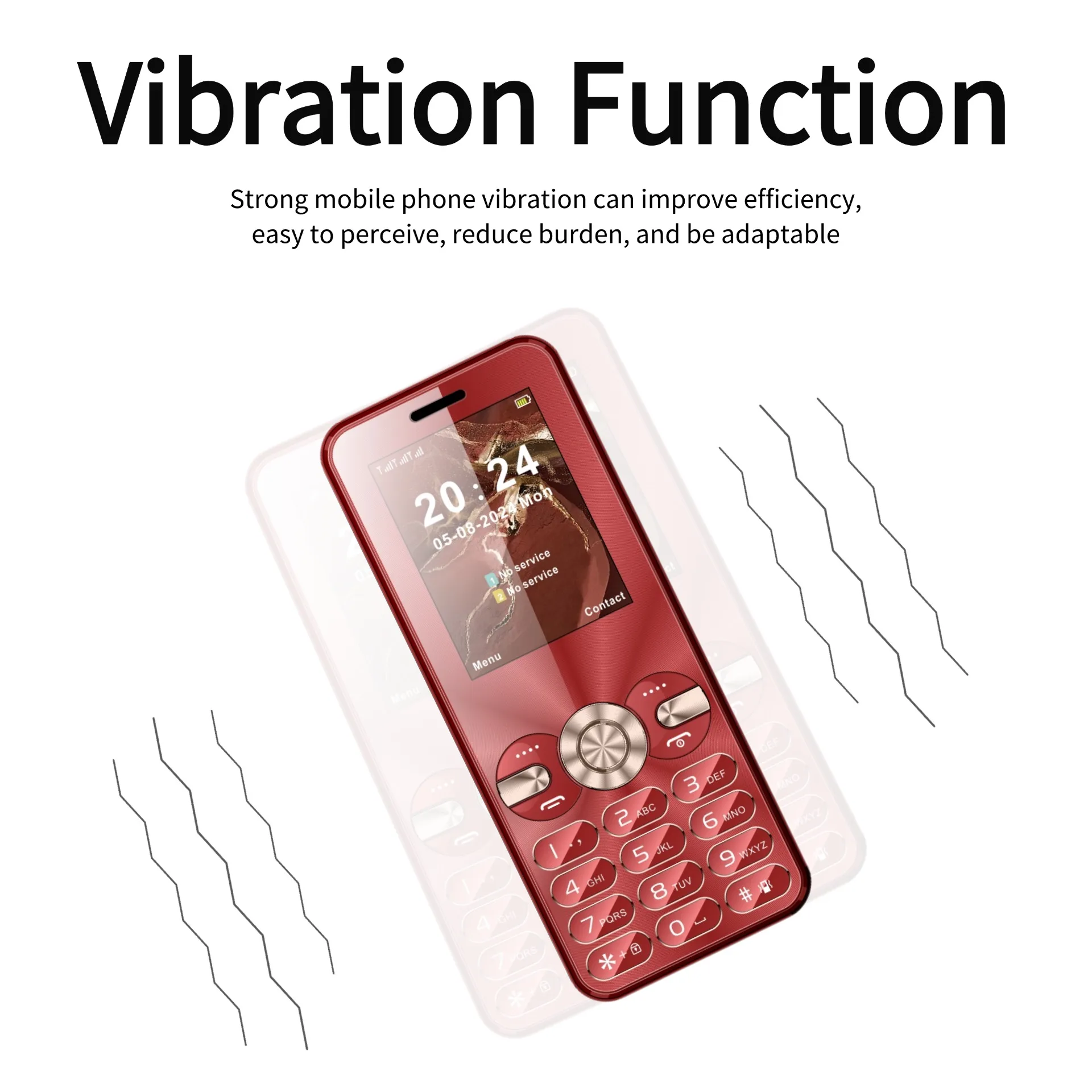 GSM 2G Ultra Slim Thin Budget Phone For The Elderly 2.4" Display Speed Dia Dual Sim Large Push-Button Durable Small Size Cheap