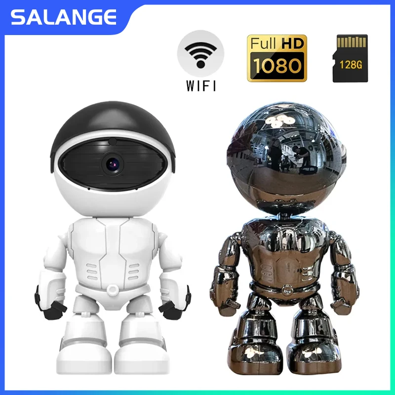 robo interior wifi mini camera camera de vigilancia ip monitor ptz sem fio audio e video visao noturna 1080p preto 2mp 01