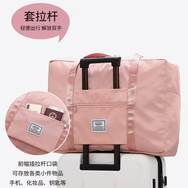 Multi functional travel bag large capacity waterproof luggage bag storage bag organizing clothes packing bag women boarding bag