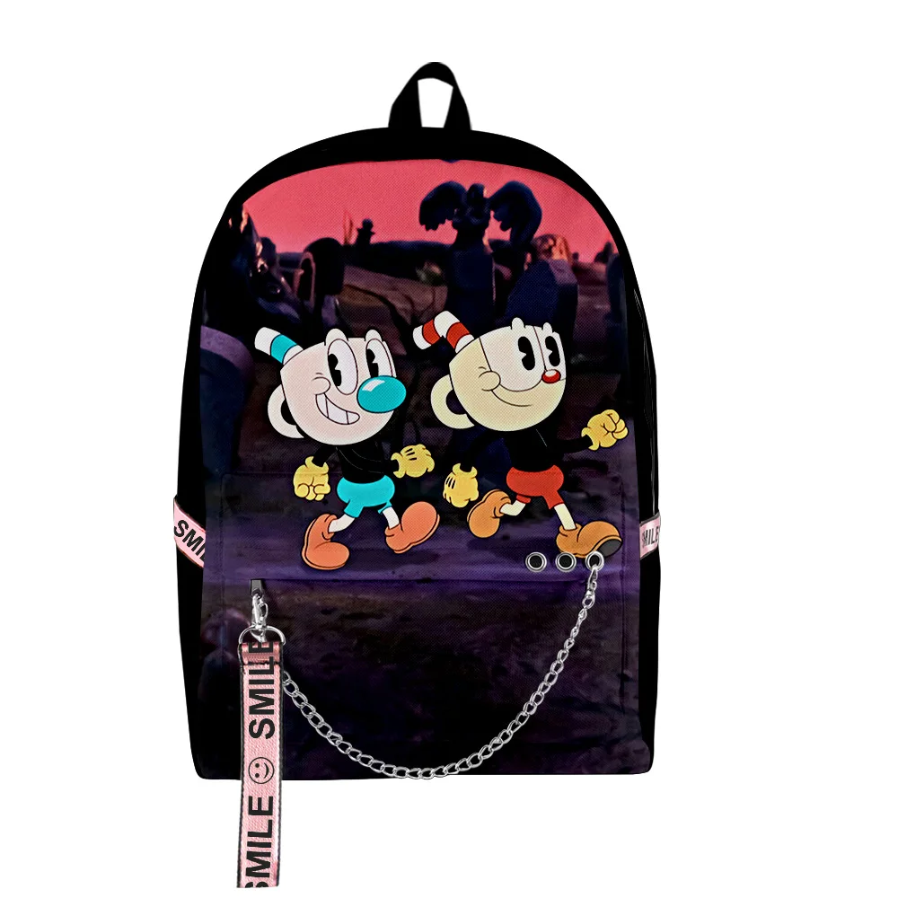 Hip Hop Popular The Cuphead Show 3D Print Student School Bags Unisex Oxford Waterproof Notebook multifunction Travel Backpacks