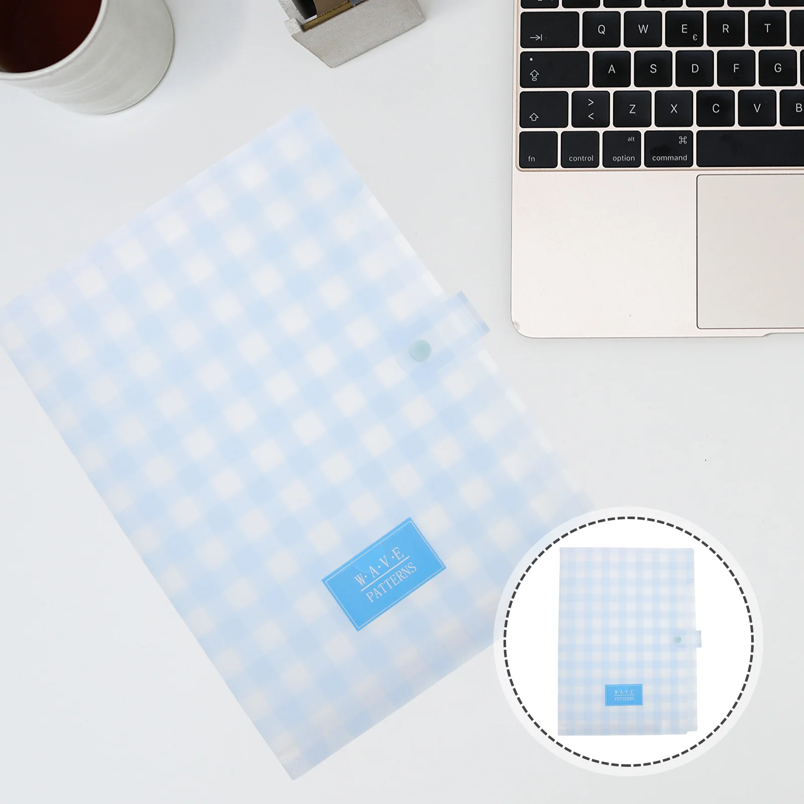 File Boxes Holder Paper Organizer Accordion Bag A4 Keeper Portable Lattice Expanding Student Folder Blue Document