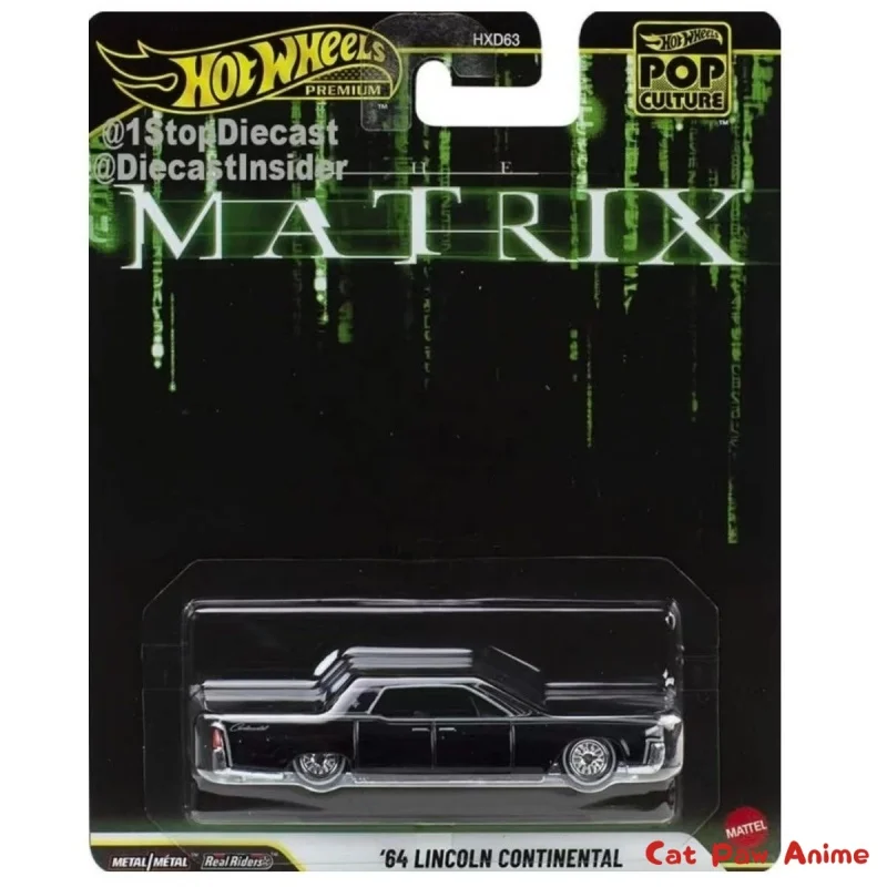 سلسلة الثقافة الترفيهية من Hot Wheels Nissan GTR Godzilla Stranger Things BMW Lincoln Alloy لعبة مجسمة للسيارة لهواة الجمع