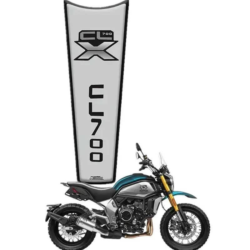 For CFMOTO 700CL-X CLX700 Fuel Tank Carbon Fiber Scratch-resistant Stickers Moto Stickers Fish Bone Decals CLX 700 -1