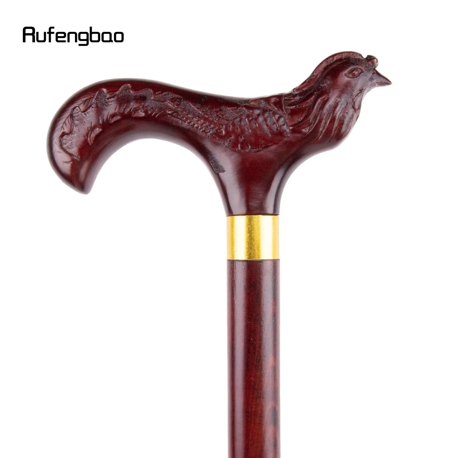 الأحمر الطيور فينيكس خشبية واحدة مشتركة موضة عصا للمشي الزخرفية Cospaly قصب هالوين الصولجان العكاز العصا كروسيير 97 سنتيمتر