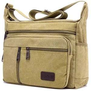 Casual Herren Canvas Umhängetasche Tote Travel Crossbody Luxury Bag Messenger Bags Mode hochwertige Tasche 01 12 Leinwandtasche für Herrenverkäufe - №12