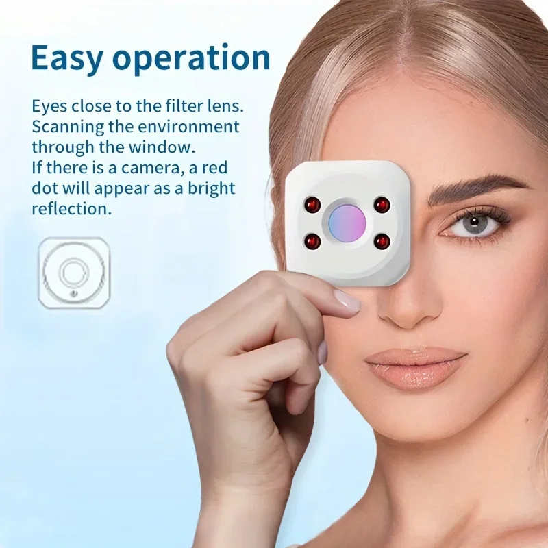 Camera Detector for Hidden Camera Pocket Hidden Lens Detect Finder for Hotel Anti-Peeping Security Protection Candid Detector