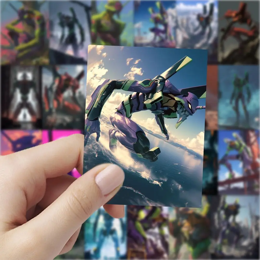 63Pcs Neon Genesis Evangelion EVA Stickers Unit-01 02 Anime Decals for Laptop Phone Case Fans DIY Decor Gift - view 4