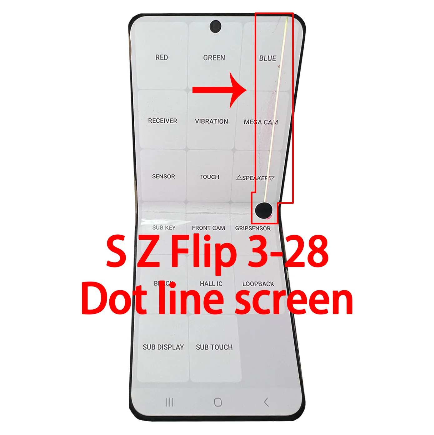 AMOLED Defect LCD For Samsung Z Flip3 LCD F711 Display Touch Screen Assembly Replacement For ZFlip 3 5G Display LCD F7110