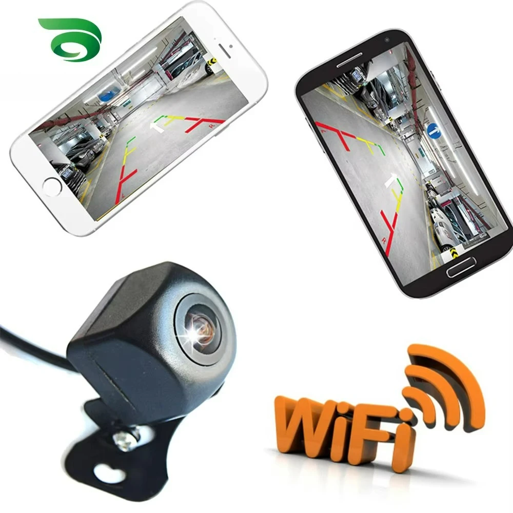 

Беспроводная автомобильная камера заднего вида для iPhone и Android, Wi-Fi, камера заднего вида, видеорегистратор Star, ночное видение, мини-тахограф для тела