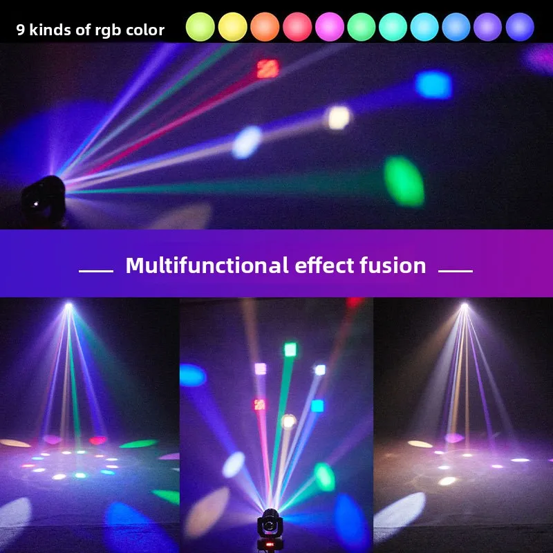 Mini Bee Eye Moving Head Light with Remote, LED Beam Stage Lamp for DJ Bar KTV Party