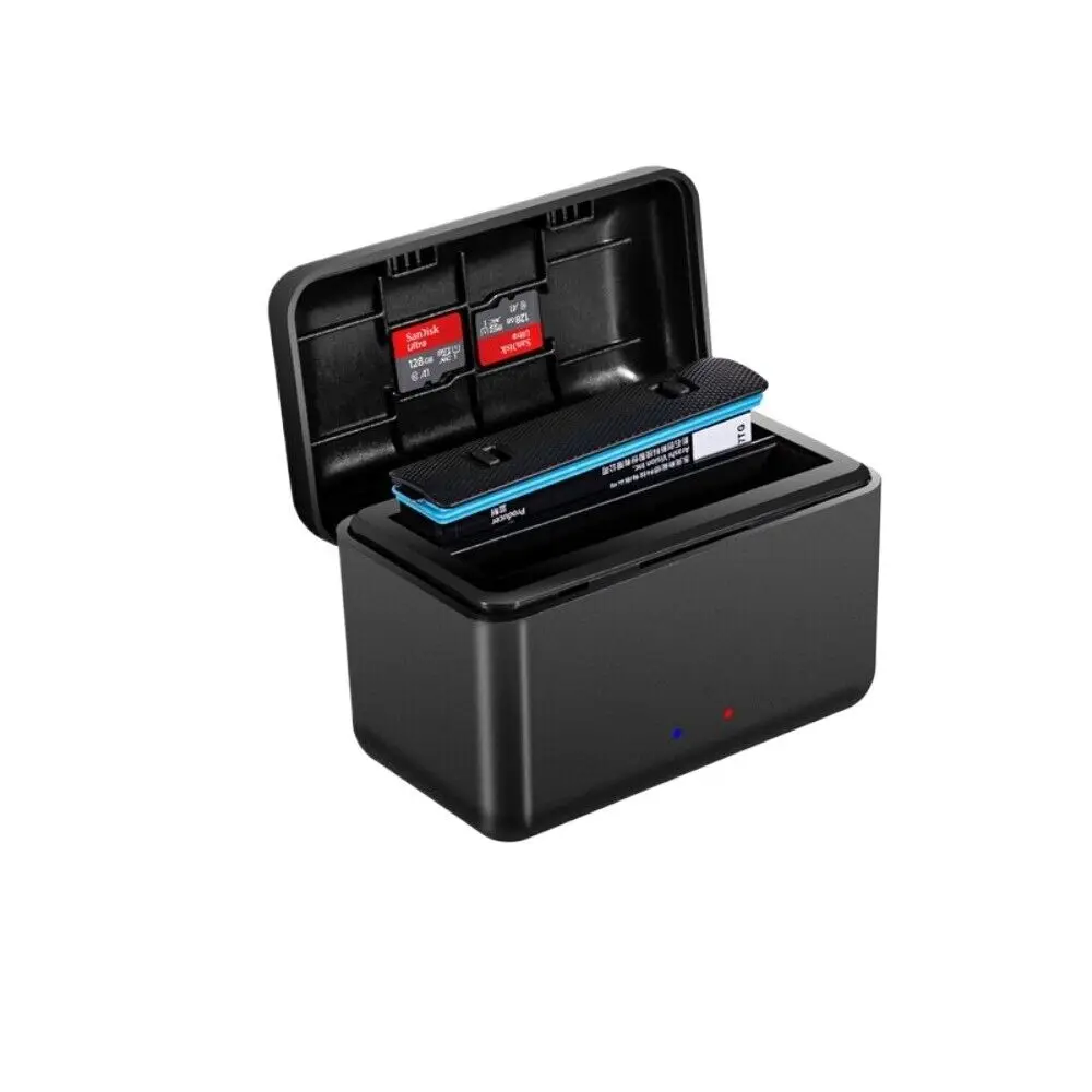 

Battery Charger Dual Slot Charging Box Case Accessories for Insta360 X4 Camera