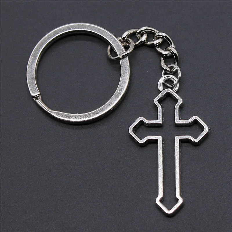 Hot Selling Popular Jewelry Zinc Alloy Pendant Keychain Cross Souvenir Retro Fashion Gift