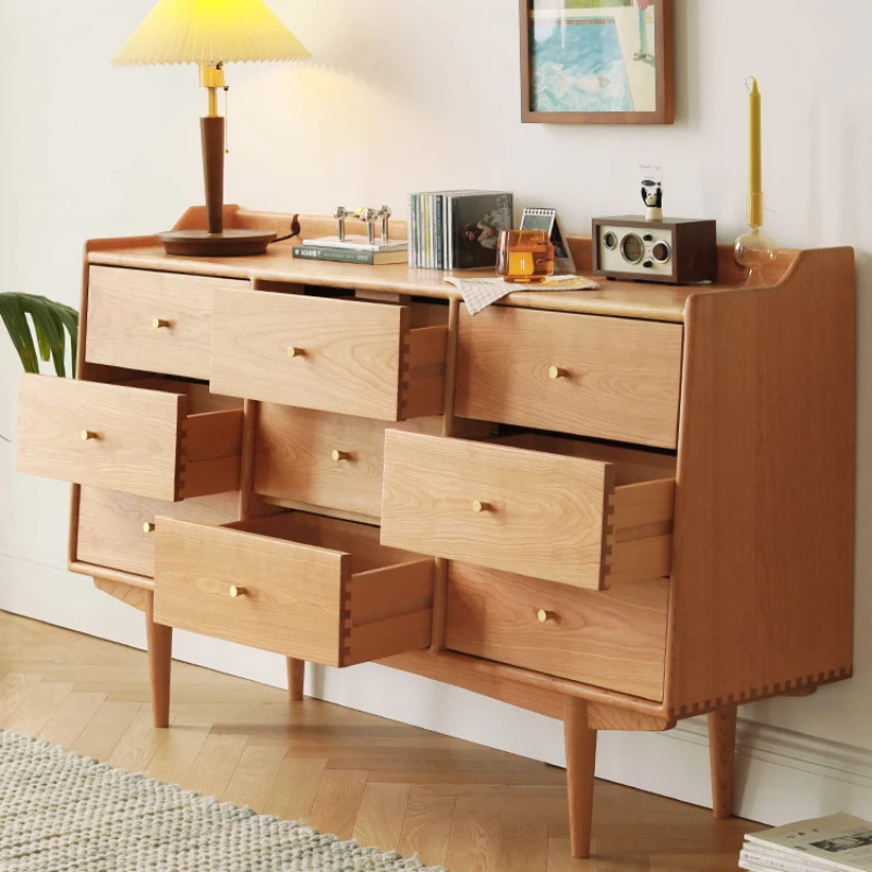 

GZ Beimo Furniture Nine-Drawer Cabinet Solid Wood Bedroom Storage Locker