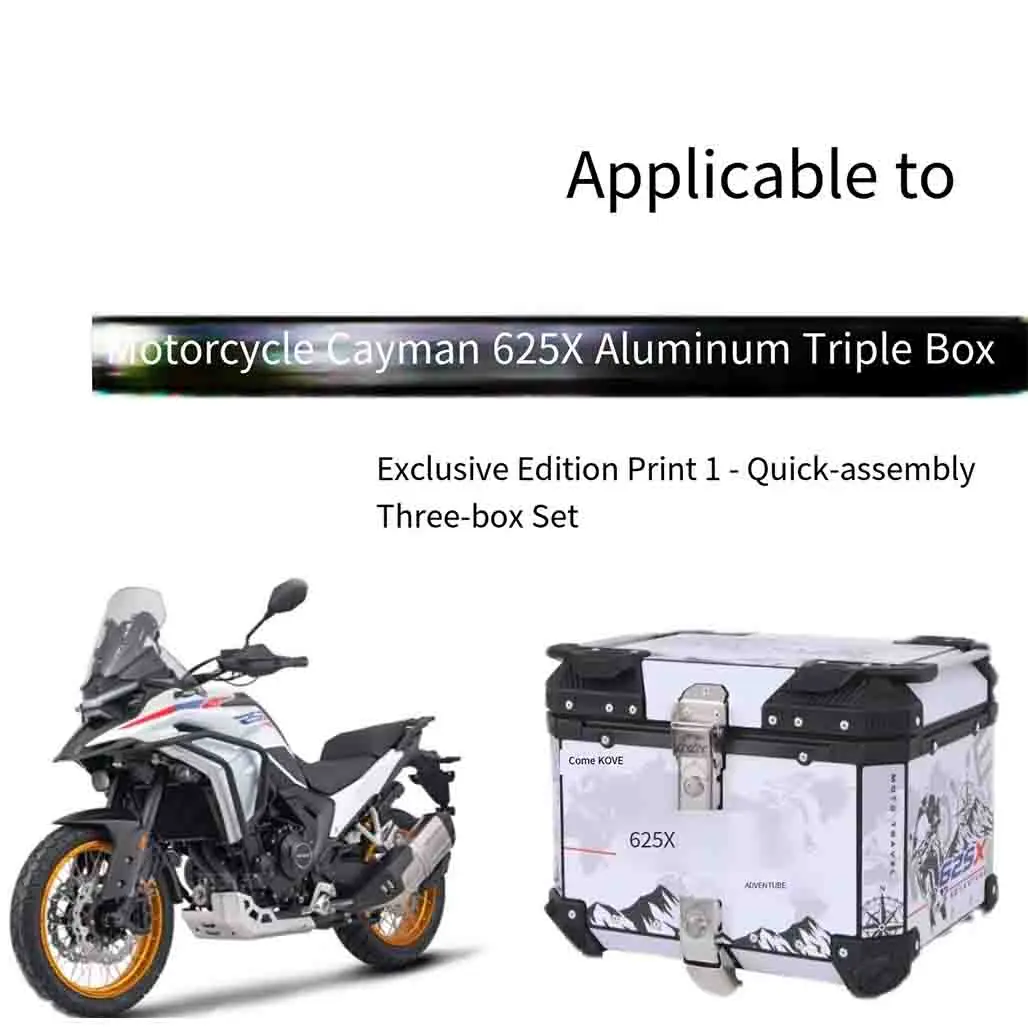 For KOVE 625X 625 X three-box motorcycle aluminum alloy three-box tail box exclusive modified accessories