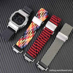 High Elastic Nylon Watchband for Casio DW5600 GW-5000 GW-M5610 GA2100 GA-2100 DW-5600 GM2100 Fashion Fabric Watch Strap Bracelet