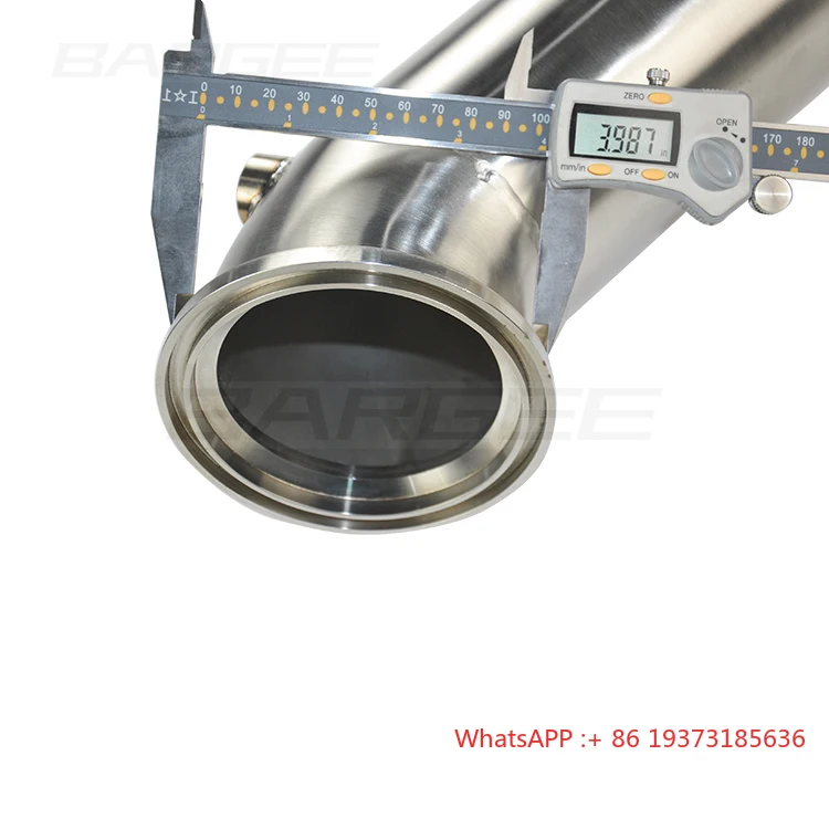 أنبوب سفلي بدون قطط عالي الأداء مقاس 4 بوصة من Bargee لسيارة BMW 230i Ix320i 330e 330ix 420i 430i Ix520i Ix530e B48 2016 ~ 2019 2.0T