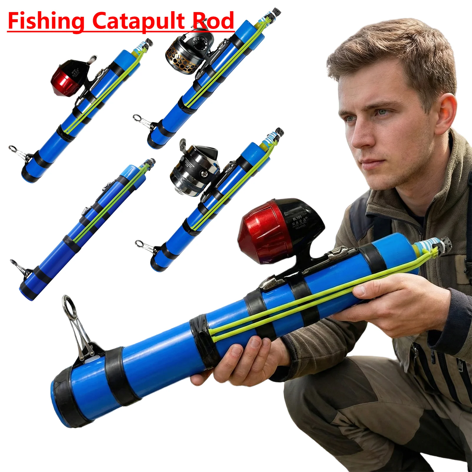 

Инструмент для пусковой установки приманок, многоцелевые точные пусковые удочки для приманок, компактный держатель удочки для активного отдыха, путешествий