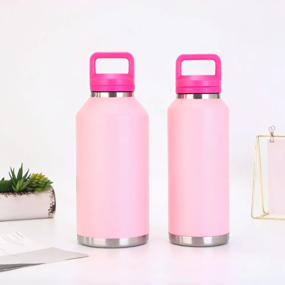 Stainless Steel Thermal Cup Large Capacity Vacuum Water Bottle For Outdoor Travel Camping Office Workout