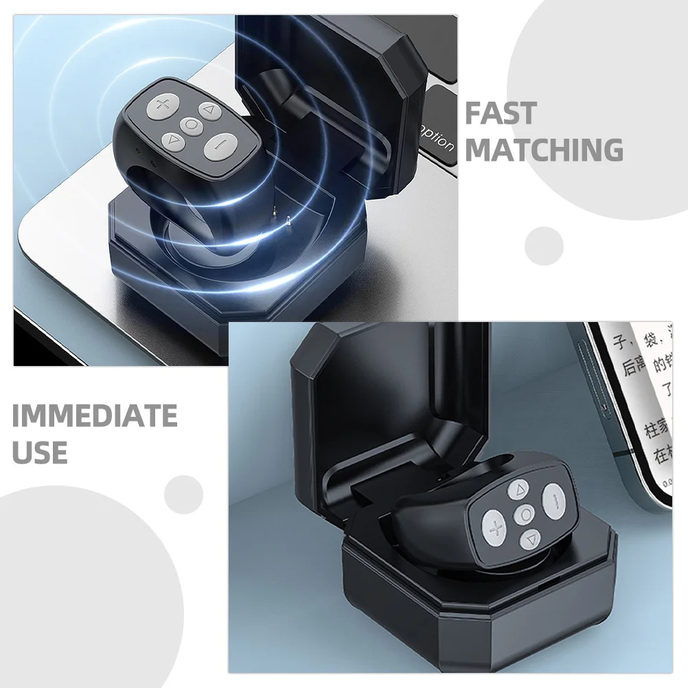 

1Set Finger Remote Control Selfie Camera Shutter Portable Electronic Book Page Turner Gift for Photography Lovers