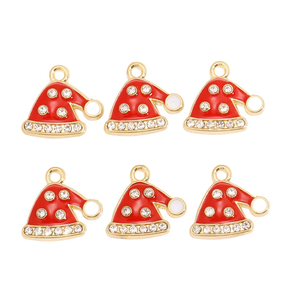 10 Teile/los Bunte schneeflocken Emaille Weihnachten Baum Charms Anhänger für Schmuck Machen Neue Jahr Halsketten Armbänder DIY Geschenke – Detail 10