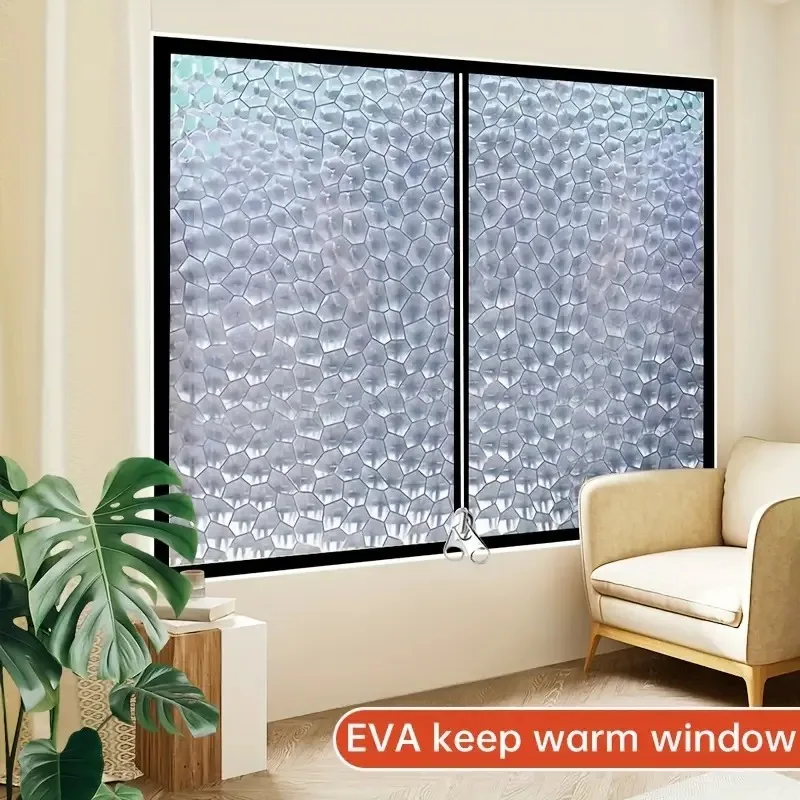 Winter Zipper Style Window Insulation Film Transparent Energy-Saving Windproof Warm Door Curtain Indoor Scr for Home Comfort