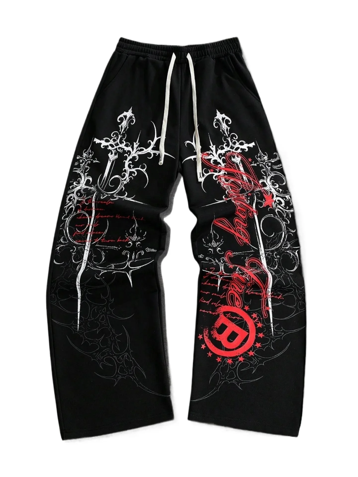 

Модные джоггеры в стиле Y2K: унисекс, темный стиль, уличная одежда, повседневные свободные брюки на шнурке для мужчин и женщин, для тренировок и фитнеса, широкие штанины