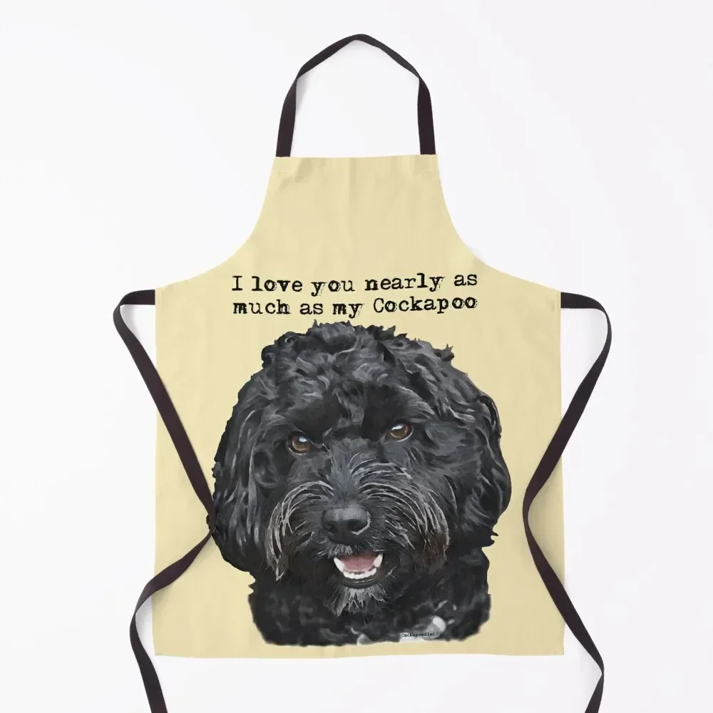 Cockapoo Love Apron Barber Restaurant Kitchen Equipment Apron