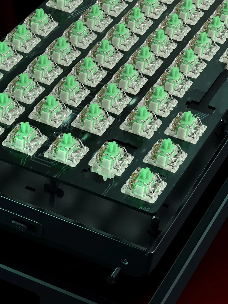 GATERON dziecko kangur 2.0 Pre przełącznik dotykowy SMD 5 Pin 59g wysoki połysk Top obudowa DIY Hotswap mechaniczna klawiatura gamingowa — zdjęcie produktu 7