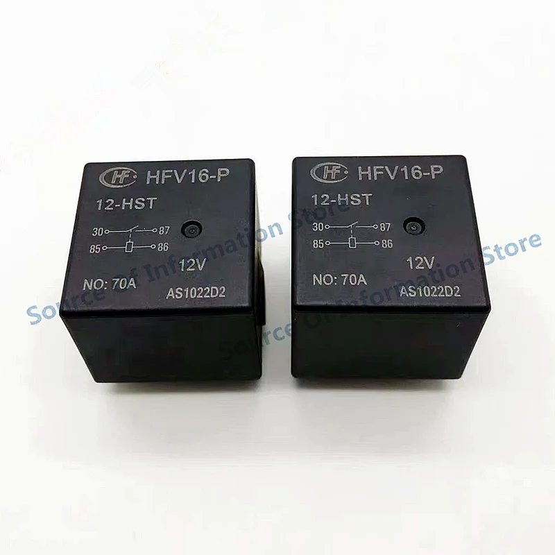 1PCS HFV16-P-12-HST 12VDC One Set Normally Open 4Pin 70A14VDC Solder Pin Hongfa Auto Relay