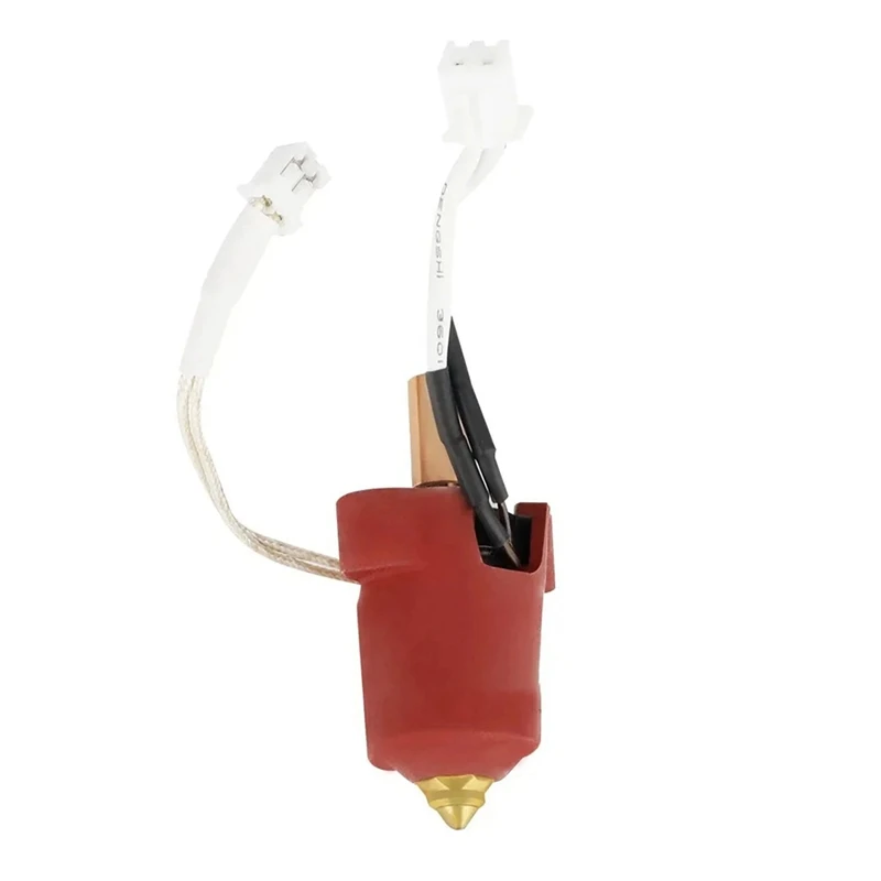 1 Piece Ceramic Heating Head Kit Silicone Cover Red Silicone+Metal+Ceramic For Ender-3 V3 KE